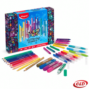 Maped Color'Peps Glittering Colouring Kit s glitter flomasterima, glitter ljepilima i bojicama