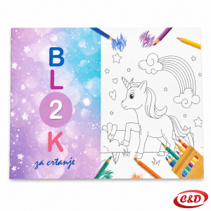 Blok za crtanje 2 s 10 listova akvarel papira dimenzija 275 × 195 mm