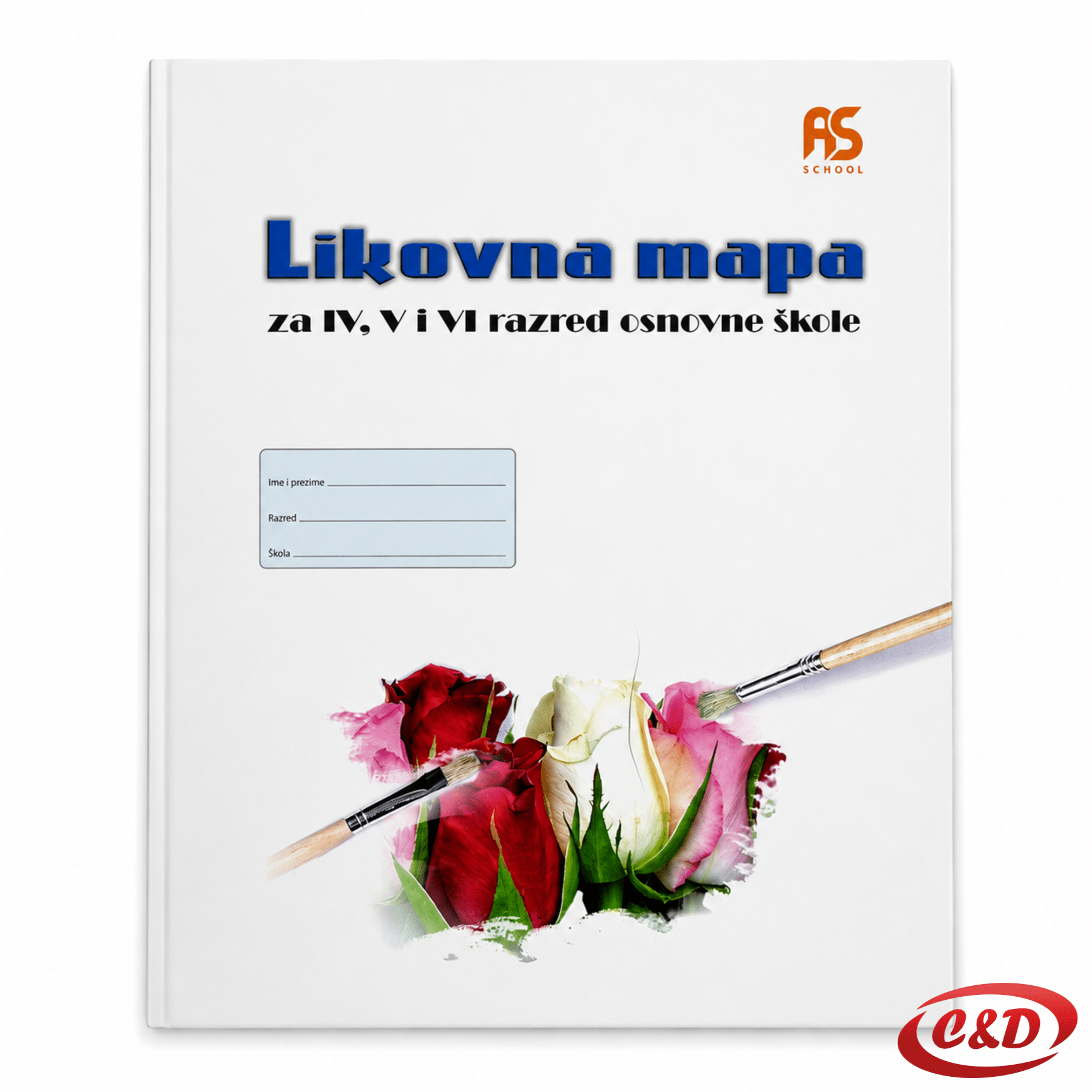 Likovna mapa za 4., 5. i 6. razred osnovne škole s 32 dijela u kartonskoj ambalaži