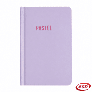 Pastelno ljubičasti A6 notes s tvrdim uvezom i 96 listova s linijama