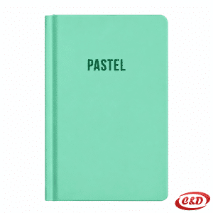 Pastelno zeleni A6 notes s tvrdim uvezom i 96 listova s linijama