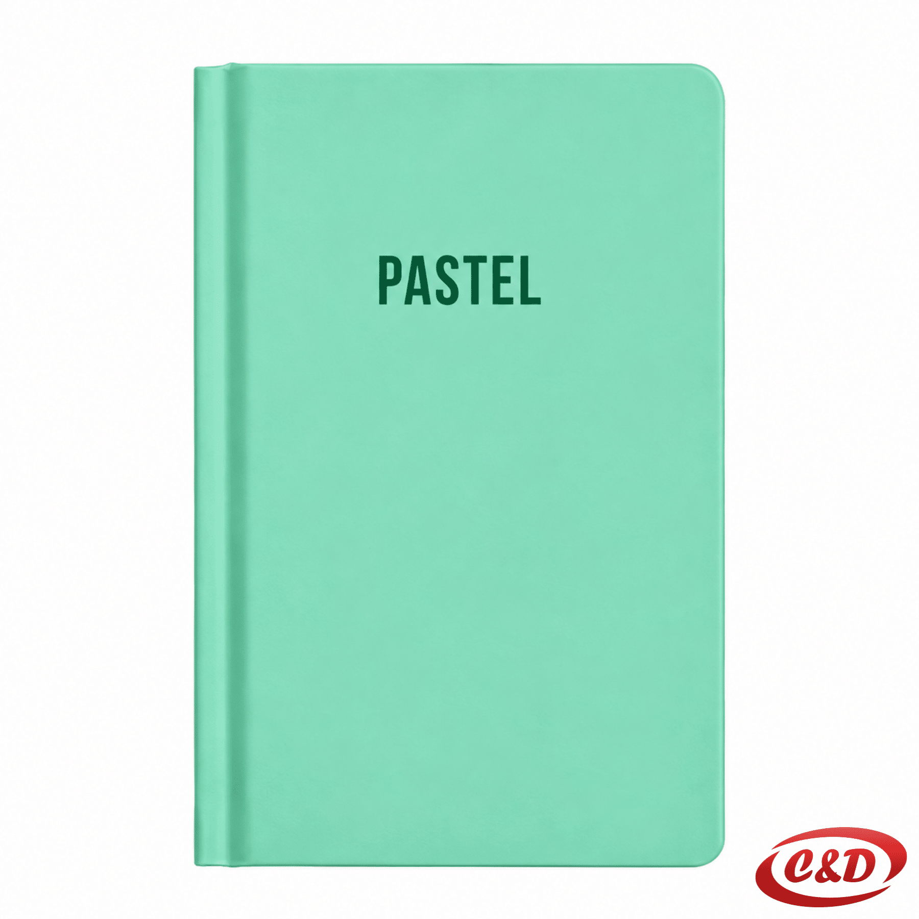 Pastelno zeleni A6 notes s tvrdim uvezom i 96 listova s linijama