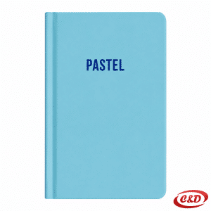 Pastelno plavi A6 notes s tvrdim uvezom i 96 listova s linijama