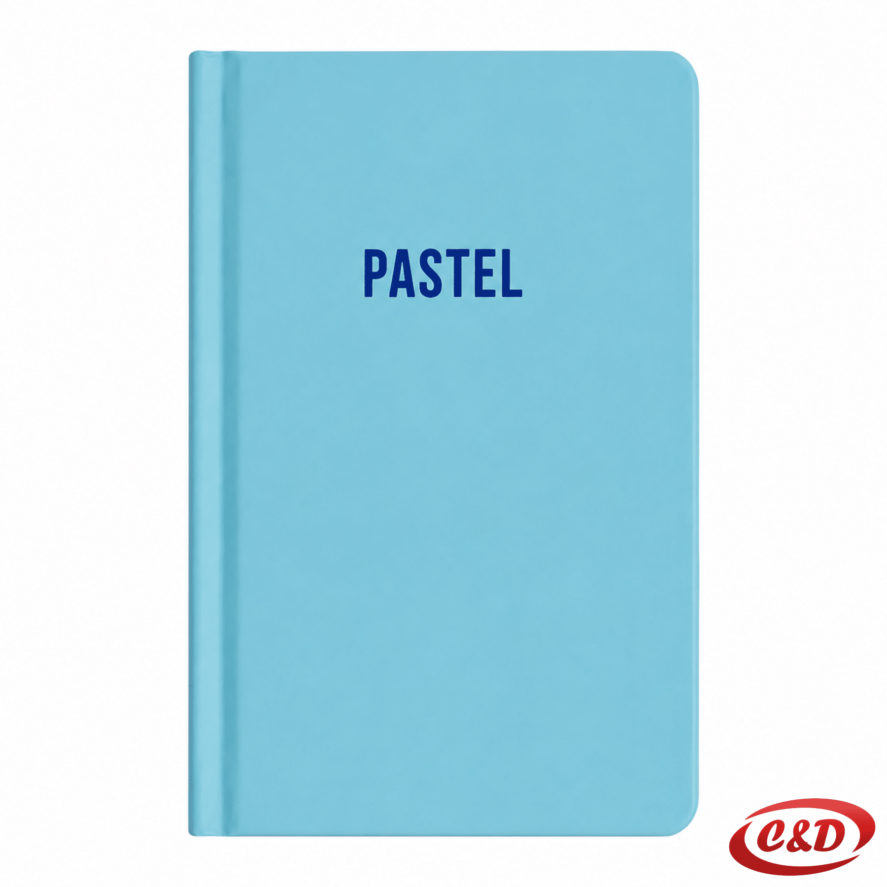 Pastelno plavi A6 notes s tvrdim uvezom i 96 listova s linijama