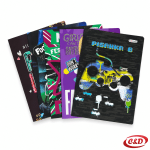 Connect pisanka B B5 s 24 lista, soft touch koricama i školskim obrascem za 1. razred