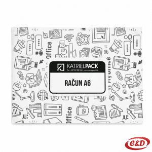 Račun A6 blok od NCR samokopirajućeg papira s numeriranim listovima