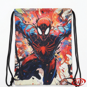 Spiderman vrećica za sportsku opremu od poliestera u crvenoj i crnoj boji