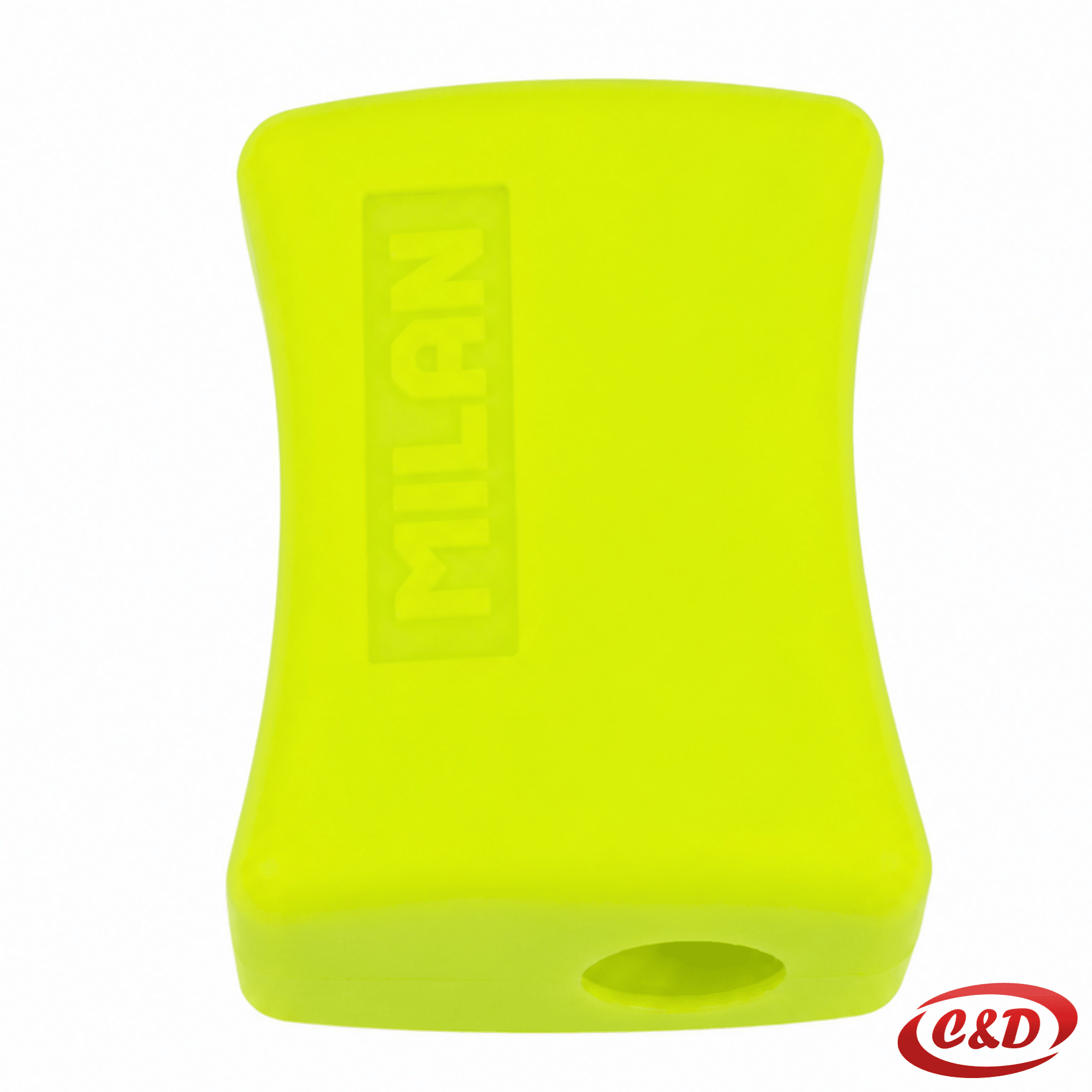 Milan plastično oštrilo za olovke u tirkiznoj i žutoj boji dimenzija 4 × 2 cm