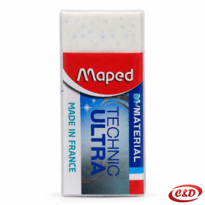 Maped Technic Ultra bijela gumica za brisanje s Dust-Free tehnologijom dimenzija 4 × 2 × 1 cm