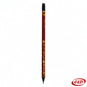 Uni Line Premium Quality UNL-0941 crvena i zlatna grafitna olovka s gumicom