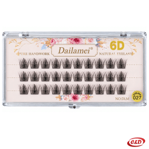 Crne 6D Natural Eyelash 027 Mega Volume trepavice 10 mm, 30 komada