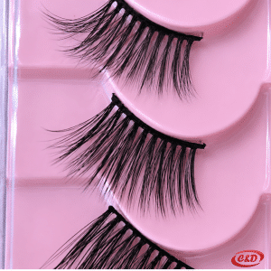 Crne umjetne trepavice 3D/06 Cat-Eye, 10 pari