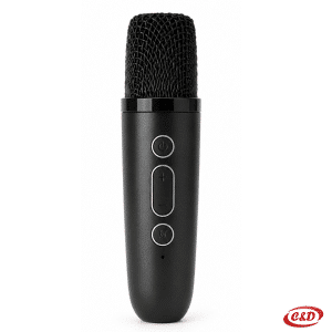 Crni mini bežični karaoke zvučnik K1 sa mikrofonom 6 W