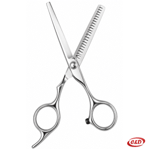 Srebrne inox frizerske makaze za šišanje dužine 15 cm