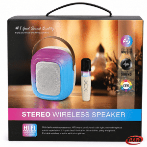 Rozi bežični karaoke zvučnik K10 sa mikrofonom Bluetooth 5.3 RGB 10 W
