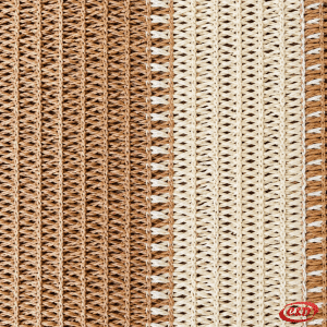 Smeđe-bež pleteni podmetač od jute 45 × 30 cm s resama