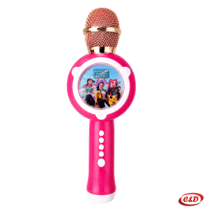 Rozi K-Pop karaoke mikrofon s Bluetoothom, LED svjetlima i glasovnim efektima