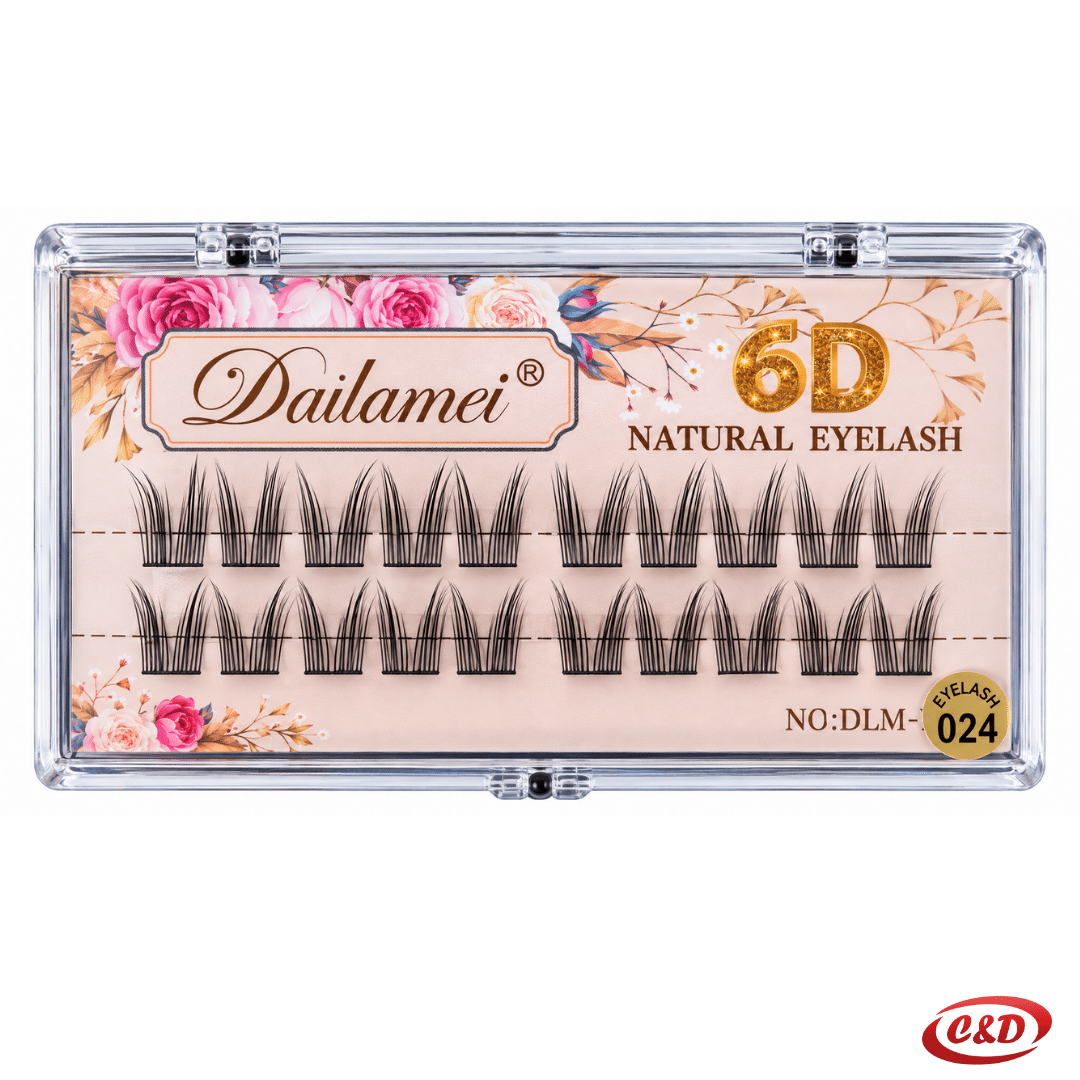 Crne 6D Natural Eyelash 024 umjetne trepavice 10 mm, 18 komada
