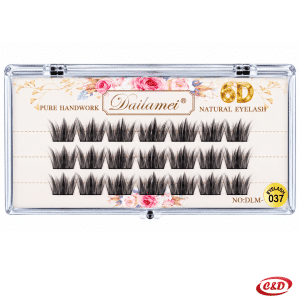 Crne 6D Natural Eyelash 037 umjetne trepavice 10 mm, 18 komada