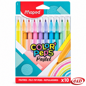 Maped Color'Peps Pastel flomasteri 10/1 u nježnim pastelnim bojama