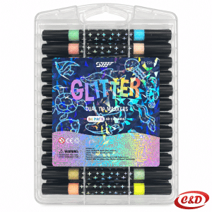 Glitter Duo markeri s dvije boje u jednom markeru, 24 komada i 48 boja