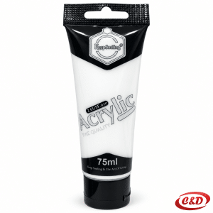KeepSmiling bijela akrilna boja 75 ml u plastičnoj tubi
