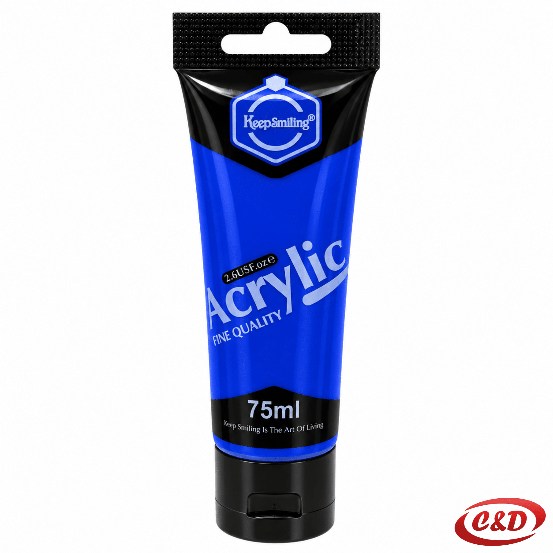 KeepSmiling plava akrilna boja 75 ml u plastičnoj tubi