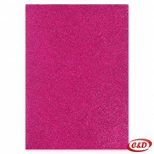 Roza EVA pjena sa šljokicama dimenzija 30 × 20 cm