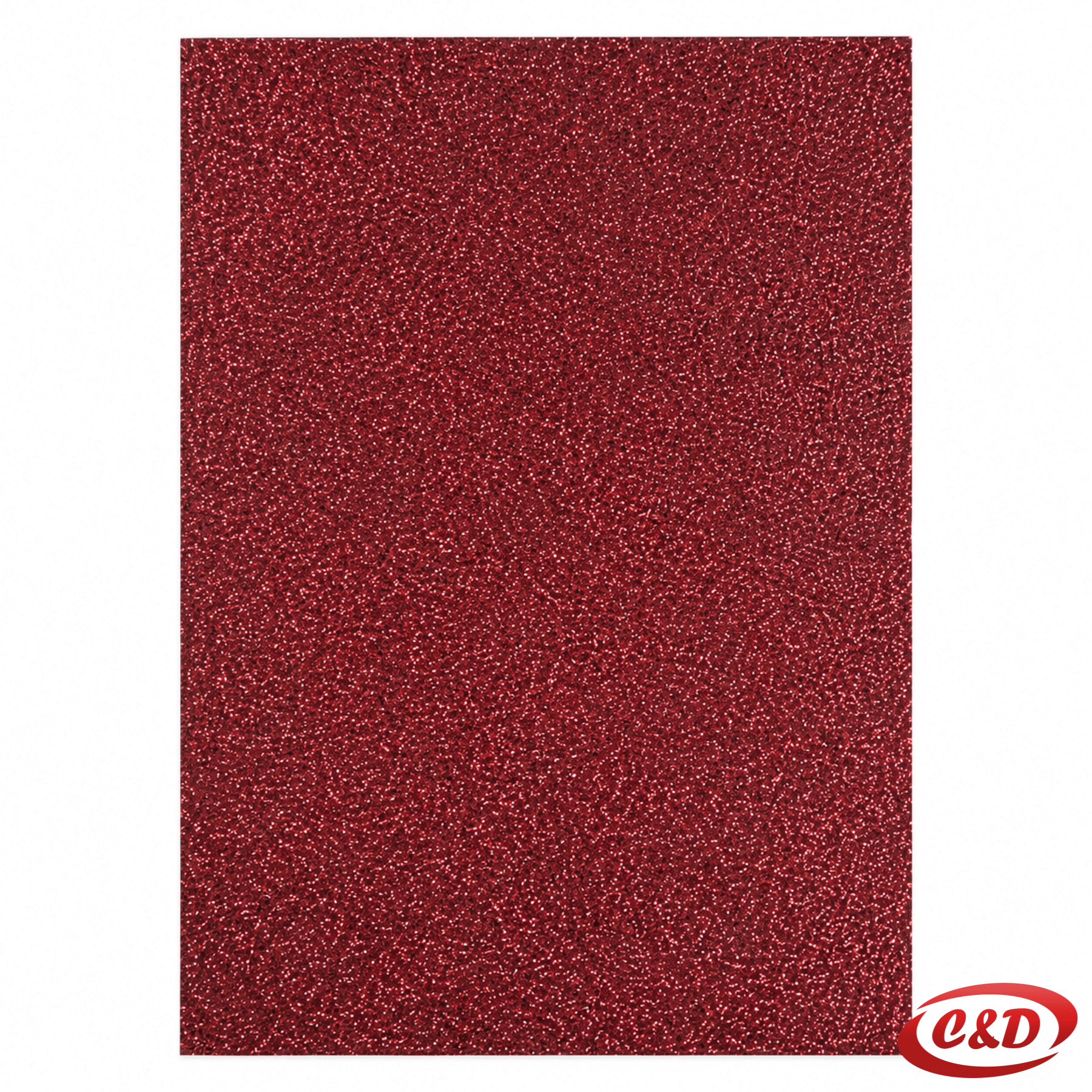 Tamno crvena EVA pjena sa šljokicama dimenzija 30 × 20 cm