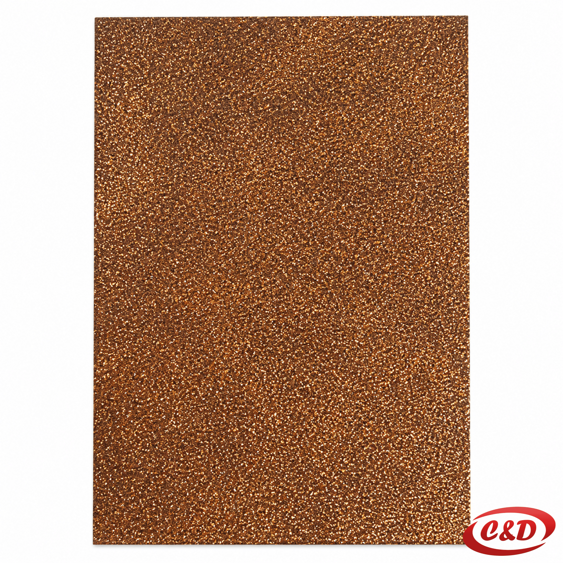 Tamno smeđa EVA pjena sa šljokicama dimenzija 30 × 20 cm