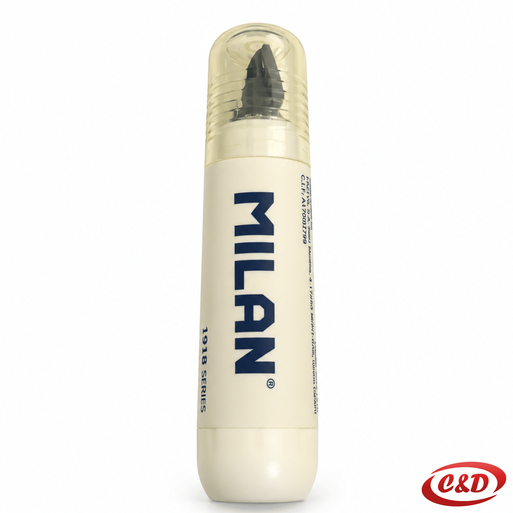Bež-bijeli Milan korektor u stiku s korekturnom trakom 5 mm × 6 m