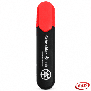 Schneider Job tekst marker crveno-tirkizne boje s kosim vrhom širine ispisa 1–5 mm