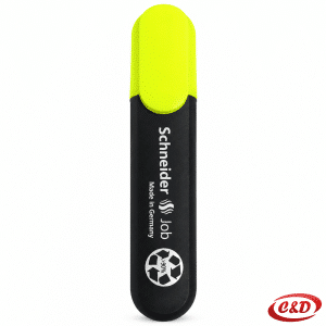 Schneider Job tekst marker tirkizno žute boje s kosim vrhom širine ispisa 1–5 mm