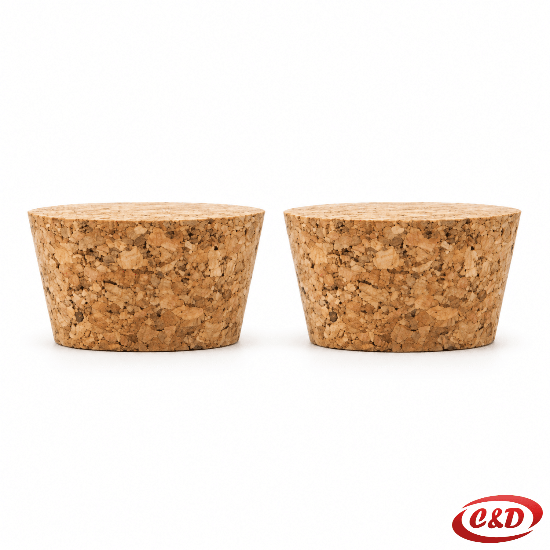 Smeđi pluteni čepovi set 2/1, promjera 4,5 cm i visine 2,5 cm