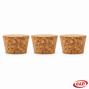 Smeđi pluteni čepovi set 3/1, promjera 4 cm i visine 2,5 cm