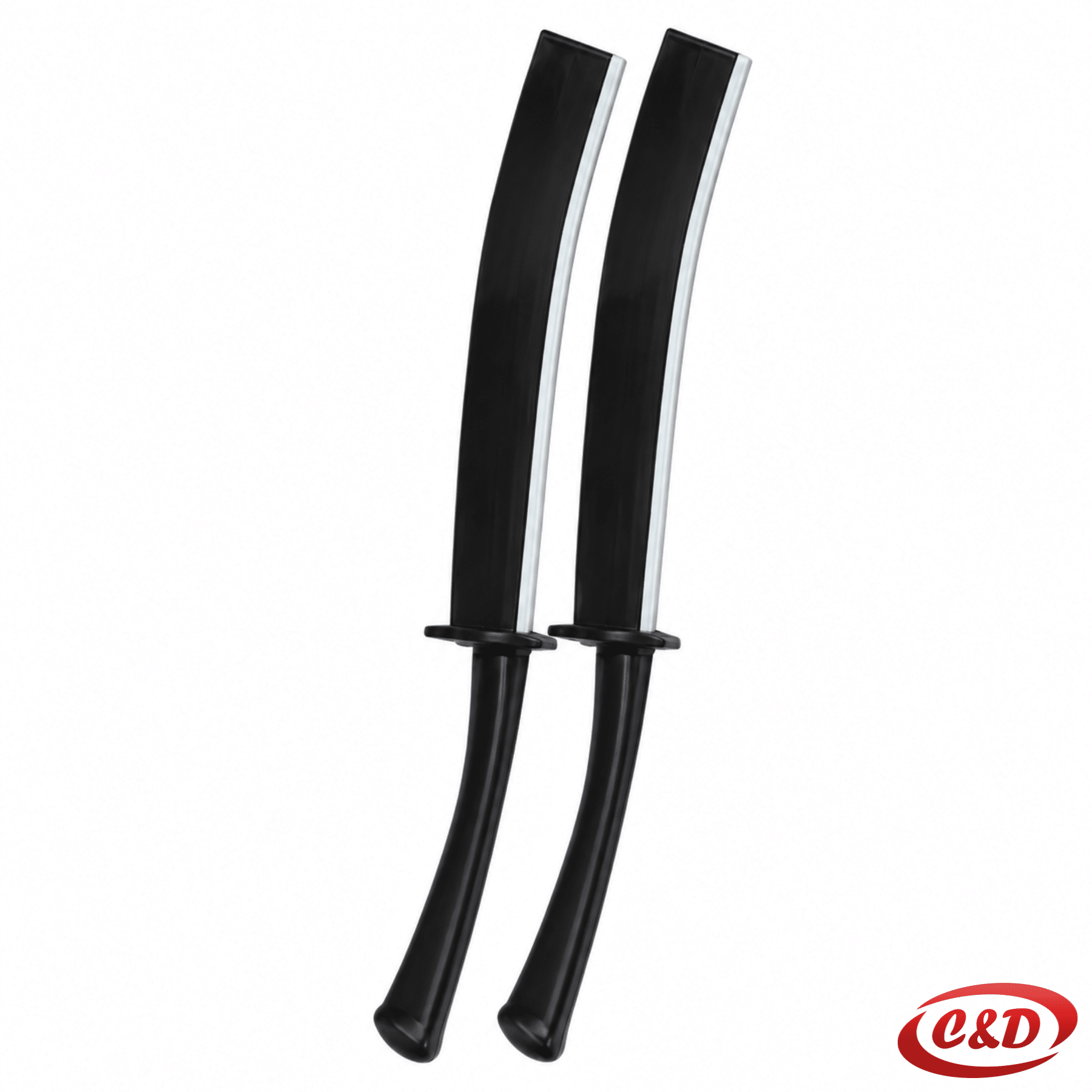 Set od dvije crne četke za fuge od plastike i polipropilena dimenzija 23 × 2 cm