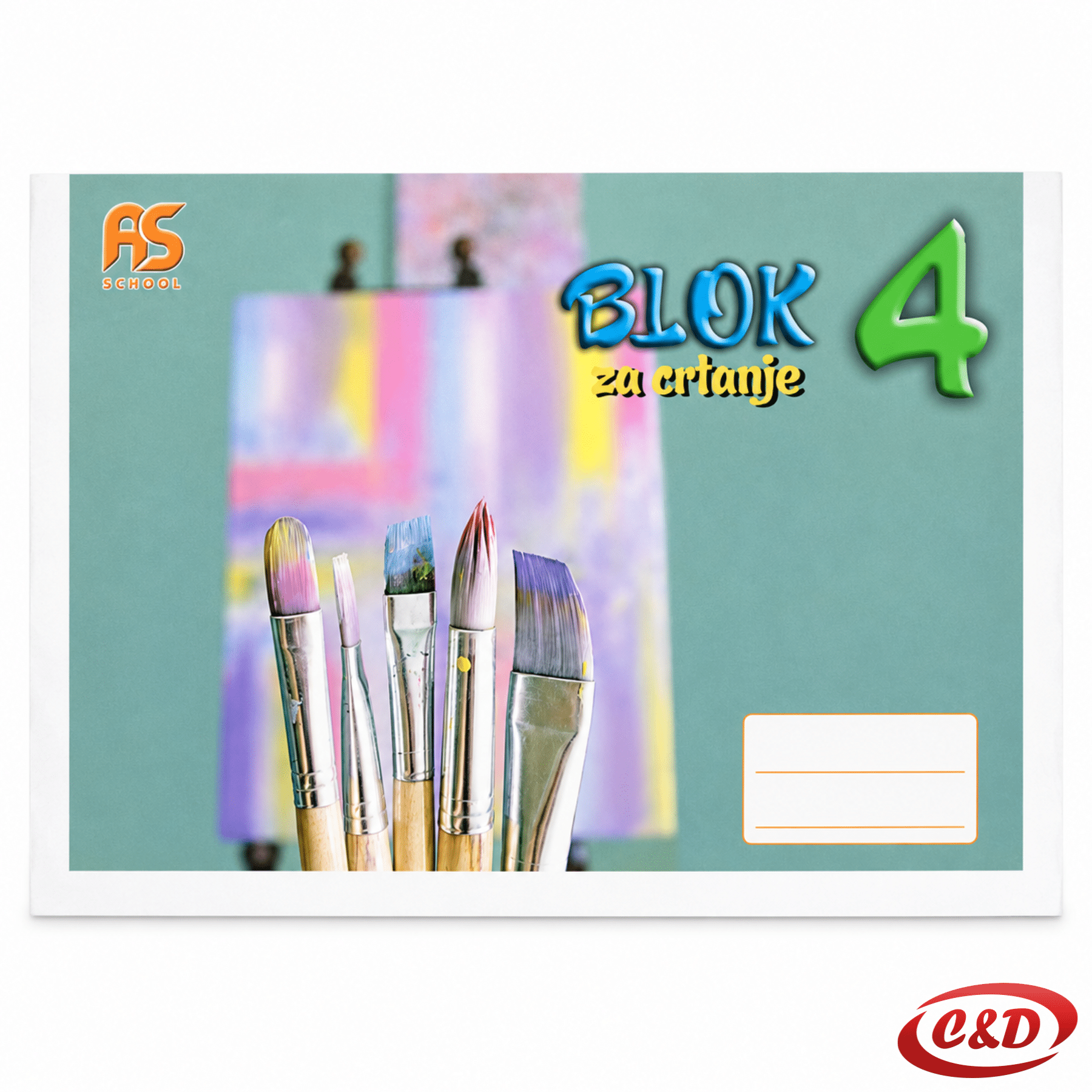 Blok br. 4 s 10 listova akvarel papira dimenzija 35 × 25 cm