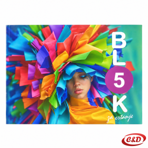 Blok br. 5 s 10 listova bijelog akvarel papira dimenzija 42 × 29 cm