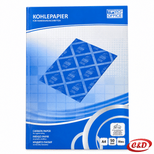 Plavi indigo papir A4 dimenzija 30 × 21 cm za izradu preslika dokumenata