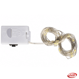 Toplo bijele LED lampice mravi na savitljivoj bijeloj žici