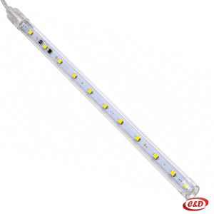 Bijele LED lampice meteori s osam visećih svjetlosnih cijevi