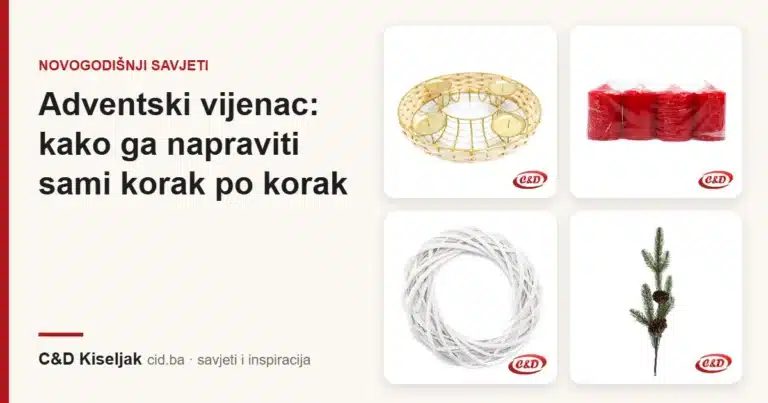 Adventski vijenac: kako ga napraviti sami korak po korak