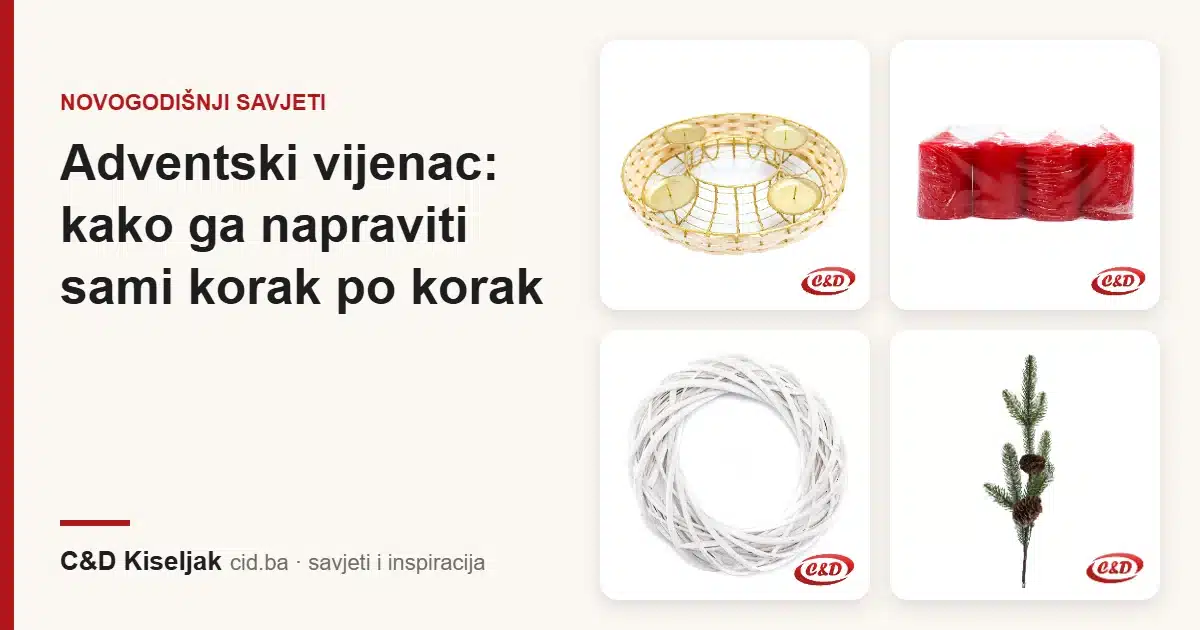 Adventski vijenac: kako ga napraviti sami korak po korak