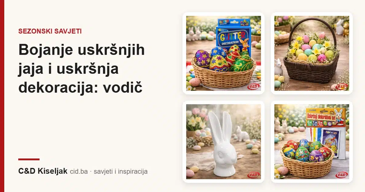 Bojanje uskršnjih jaja i uskršnja dekoracija: vodič