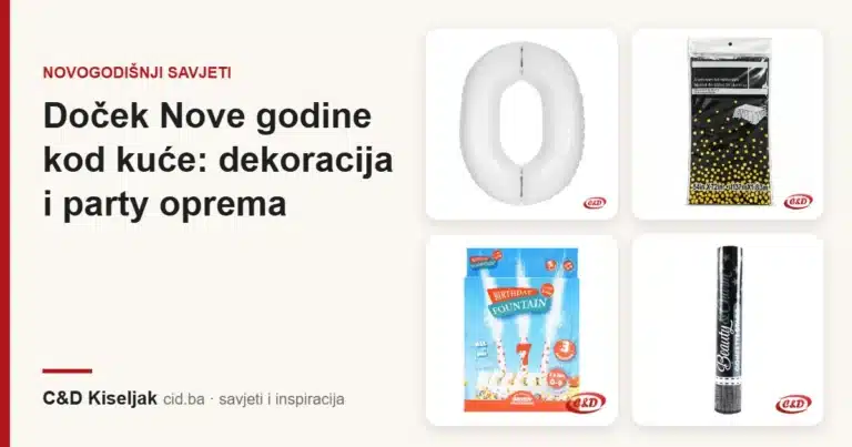 Doček Nove godine kod kuće: dekoracija i party oprema
