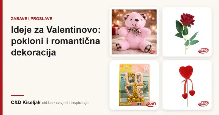 Ideje za Valentinovo: pokloni i romantična dekoracija