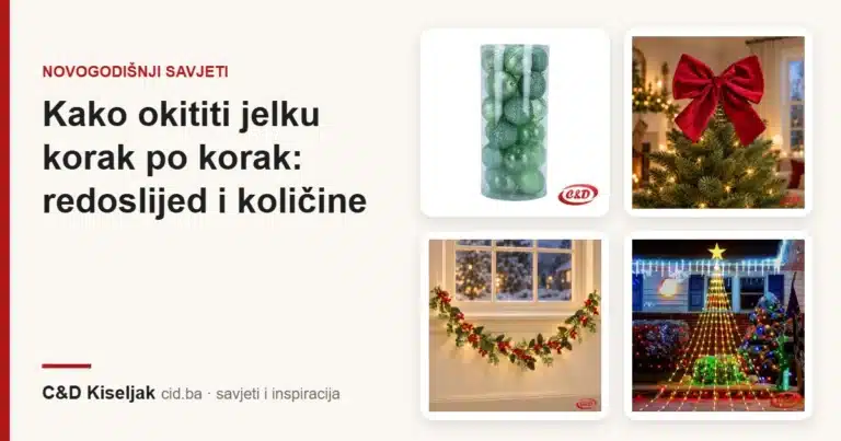 Kako okititi jelku korak po korak: redoslijed i količine