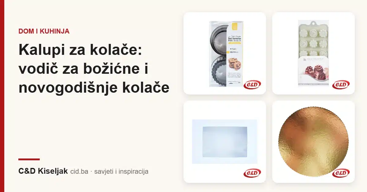 Kalupi za kolače: vodič za božićne i novogodišnje kolače