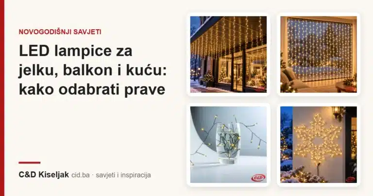 LED lampice za jelku, balkon i kuću: kako odabrati prave