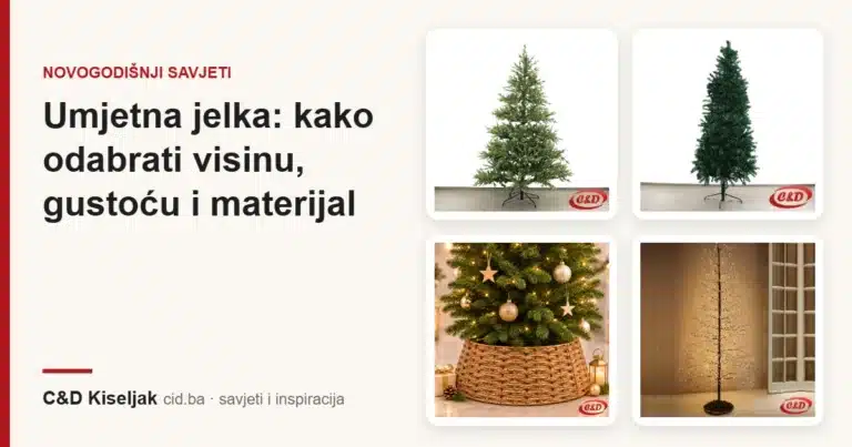 Umjetna jelka: kako odabrati visinu, gustoću i materijal